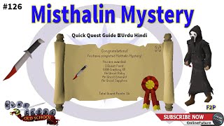 OSRS│How To Complete Misthalin Mystery│F2P Quest 2021│Urdu And Hindi [upl. by Annairdna]