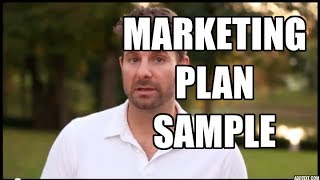 Marketing Plan Sample  5 Simple Steps to Market Any Business [upl. by Ynnaffit]