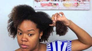 How to Detangle 3c  4a Natural Hair in 5 Minutes [upl. by Odraode]