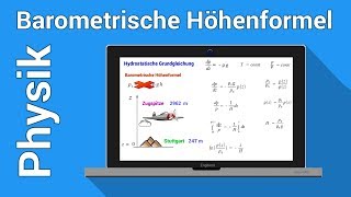 Barometrische Höhenformel  Physiknachhilfe  Thermodynamik  Hydrostatische Grundgleichung [upl. by Harobed]