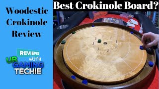 Woodestic Crokinole Board Game Rules Overview  Review [upl. by Eivol]