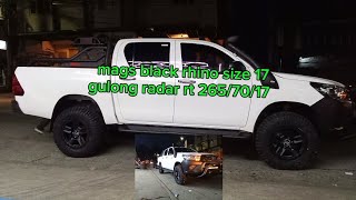 blackrhino mags size 17 amp gulong 2657017 radar rt para sa Toyota Hilux [upl. by Nikoletta]