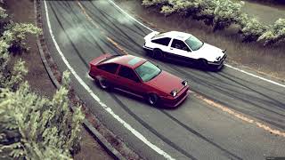 AE86 vs AE86 Takumi Battle 4 Fun  Touge Life 1  Mt Akina [upl. by Rivera]