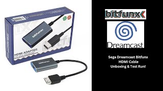 Sega Dreamcast Bitfunx HDMI Adapter Unboxing amp Setup [upl. by Ahsitul]