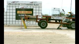 1800Bollards Crash Test 20 MPH [upl. by Eirehc254]