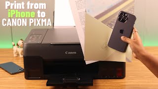 Print From iPhone to Canon Pixma Printer AirPrint [upl. by Pembrook]