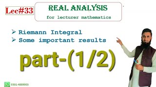 Real analysis lec3312 Riemann integrable function [upl. by Nikki252]