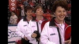 1998 Scotties  Schmirler vs Trowell Carlos vs Garvey [upl. by Boehmer]