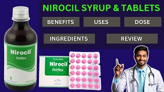 NIROCIL SYRUP amp NIROCIL TABLET BENEFITS  COMPOSITION USES DOSE amp REVIEW [upl. by Chaffin924]