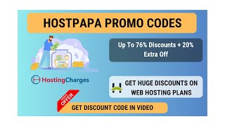 HostPapa Coupon Code Extra 20 Discount on Shared amp WordPress Hosting [upl. by Nidnal]