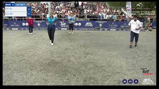 Petanque France Champions 2024 Women single Peyrot Cindy vs DURAND MALORIE [upl. by Eimarej]