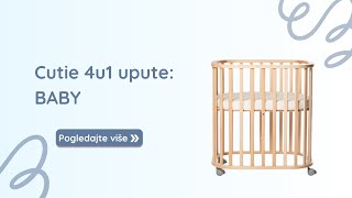 Cutie crib BABY 0 6 months  howto assemble [upl. by Neryt191]