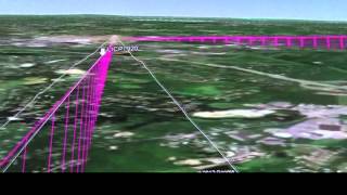 Instrument Approach Practice visualized with CloudAhoy KBVYKBED [upl. by Artep]