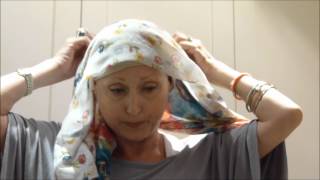 Tying a Turban for Chemo [upl. by Lindell]