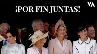 Día histórico Letizia Máxima y Kate Middleton ¡por fin juntas [upl. by Clorinda258]