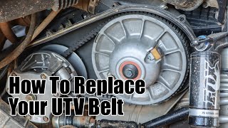 How To Replace a UTV Belt [upl. by Hareemas864]