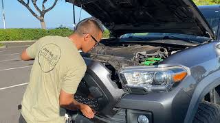 How to remove front grille on a 20172019 Toyota Tacoma [upl. by Asiuqram]