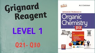 Grignard Reagent  Level 1  Q21  Q30  M S CHOUHAN SOLUTIONS  GM Academy [upl. by Sky541]