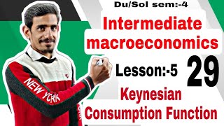 29 Keynesian Consumption Function  Intermediate Macroeconomics  BAPH Lesson5 DuSol [upl. by Eintihw468]