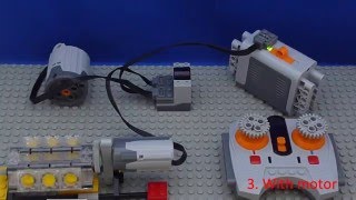 Tutorial Lego Power Functions  Connect  Motor and Wheel [upl. by Silloc]