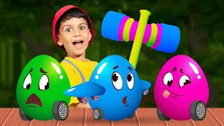 Surprise Eggs Transport Kids Songs  BabyBillion  Nursery Rhymes [upl. by Lairbag]