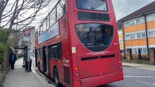 First Day  Downshifts  Journey on Go Ahead London Route 262  E124 LX09FBZ [upl. by Eessej]