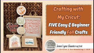 🍂 Official Fall Crafting Kickoff 🍁 Fall Home Decor with My Cricut [upl. by Barnebas]