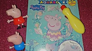 PEPPA PIG E GEORGE BRINCAM DE PINTAR COM ÁGUA [upl. by Tnelc383]