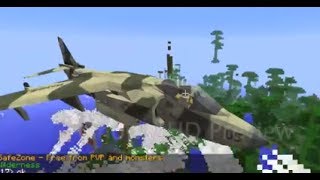 Minecraft Mcheli mod multiplayer air battles [upl. by Lowney19]