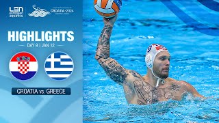 Croatia vs Greece Highlights  Quarter Finals  European Water Polo Championships 2024 [upl. by Server]