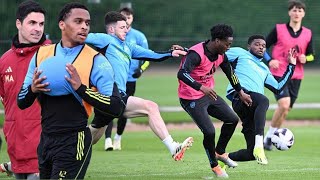 Arsenal Players Last Preparations Vs Sheffield United  Arteta Anticipates A Hard Game [upl. by Annaiel]