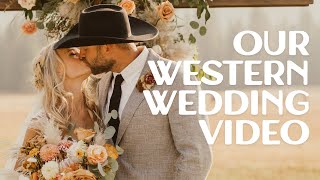 Our Western Wedding Video  Tyler And Sarah Elrod [upl. by Pamelina]