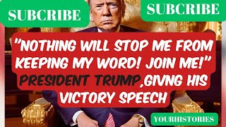 PRESIDENT TRUMPS VICTORY SPEECH [upl. by Hebe]