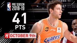 Jimmer Fredette Full Highlights Sharks vs Rockets 20181009  41 Points 9 Reb [upl. by Vikky]