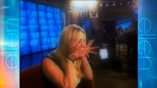 Heads Up Kaley Cuoco Gives Clues to Ellen [upl. by Lenna]