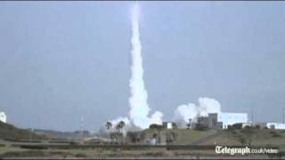 Japan launches spy satellite H2A [upl. by Nasya]