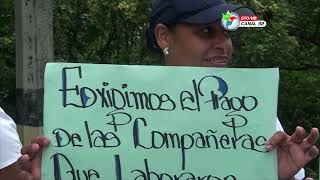 Protesta en el puente sobre el río Aguan por personal de enfermería del Hospital del HAME [upl. by Maggio]