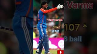 Tilak varma ind vs South Africa 3rd T20 107 runscricketTilak Varmashortvideos [upl. by Odawa]