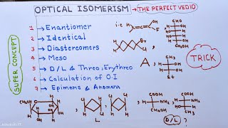 OPTICAL ISOMERISM सबकुछWatch it before you feel regretenantiomermesoanomerepimeridentical [upl. by Baggett403]