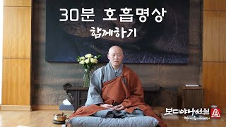 30분 호흡명상 함께하기 ㅣ 혜안스님 [upl. by Nagear]