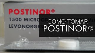 Como tomar a postinor® [upl. by Farica]