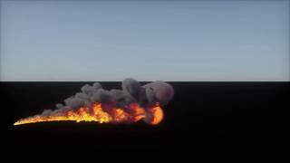 Cinema4D TurbulenceFD flamethrower [upl. by Yenrab109]