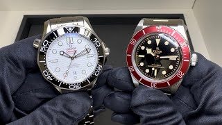 Tudor vs Omega  Round 1 of 5 Seamaster 300m or Black Bay 41 [upl. by Isdnyl165]