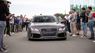 533HP Supercharged Audi A7 w Custom Exhaust  LOUD Revs Accelerations amp Crackles [upl. by Swartz]