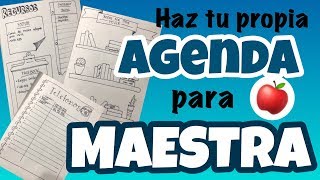 AGENDA PARA MAESTROS DIY Hazlo tú mismo [upl. by Madeleine]