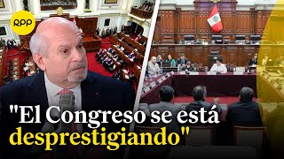 Modificación de las elecciones primarias y bono recibido desprestigian al Congreso según Cateriano [upl. by Nylarej]