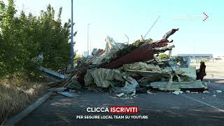 Bondeno Ferrara la conta dei danni a due giorni dal temporale devastazione ancora ben visibile [upl. by Imerej]