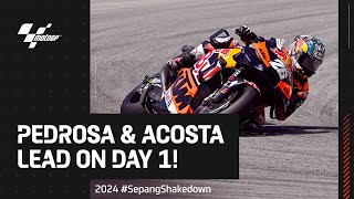 MotoGP™ bikes roar back into life 🔊  2024 SepangShakedown Day 1 Highlights [upl. by Kokaras]