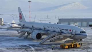 AIR CHINA BOEING 777 EMERGENCY LANDING Russia Anadyr [upl. by Llatsyrk]