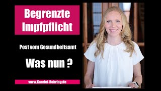 Einrichtungsbezogene Impfpflicht  Post vom Gesundheitsamt Was nun [upl. by Deina]